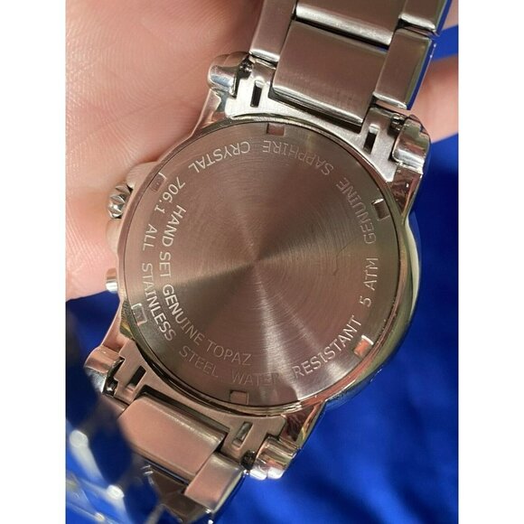 Private Label MOP Dial 39MM Moon-Phase Triple Register Two Tone Watch! 167 - Picture 13 of 16